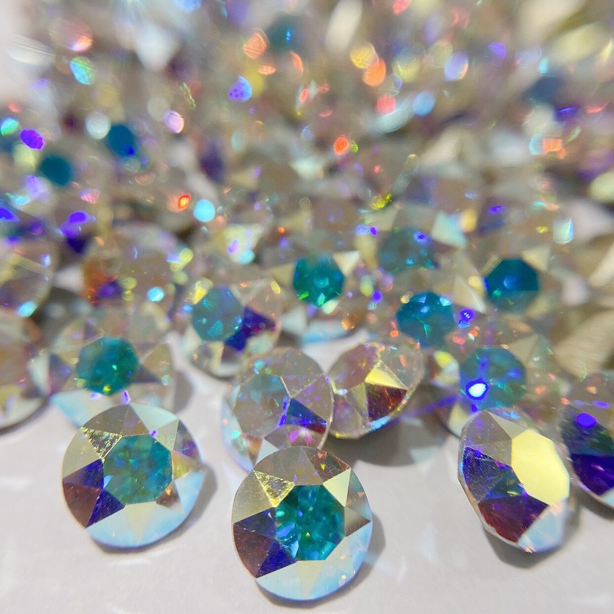 正品施家钻1088进口奥地利水晶001ab幻彩尖底小补钻堆钻拼钻圆钻