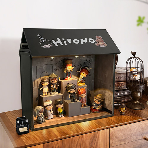 泡泡玛特盲盒收纳盒手办收纳柜子