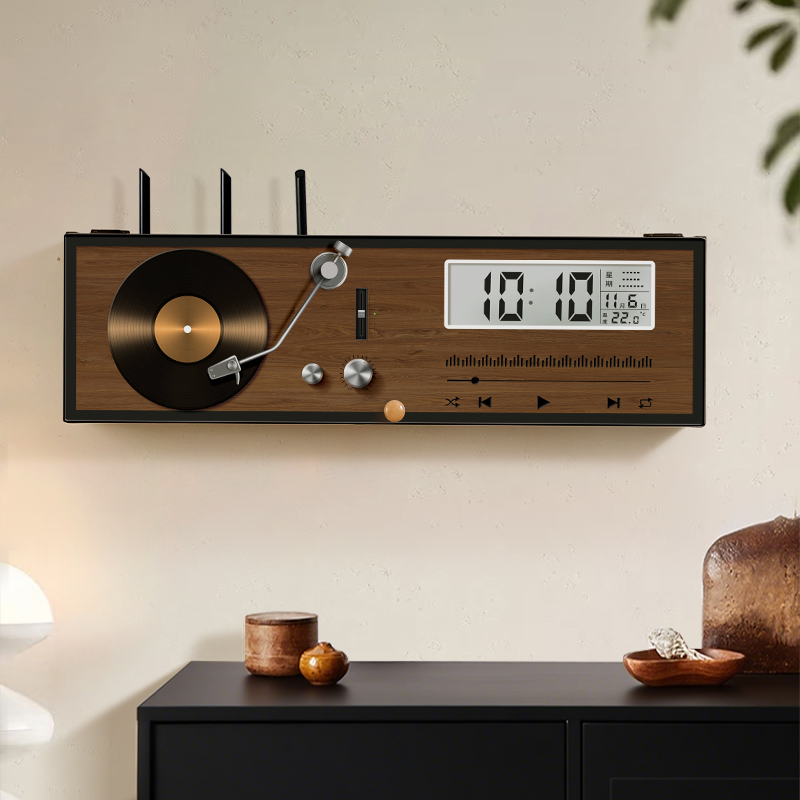 路由器放置架液晶万年历收纳盒