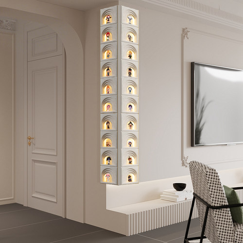 labubu泡泡玛特手办转角装饰画