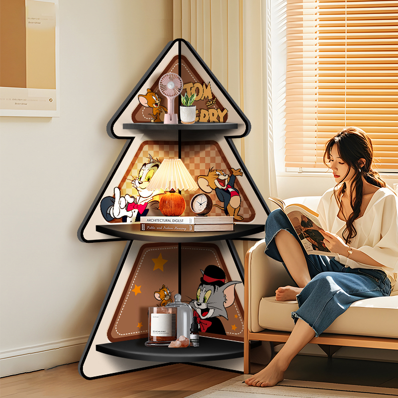 猫和老鼠转角柜置物架多层收纳柜