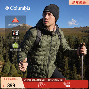 哥伦比亚男女无缝热压银点拒水650蓬鸭绒保暖羽绒服WE6610