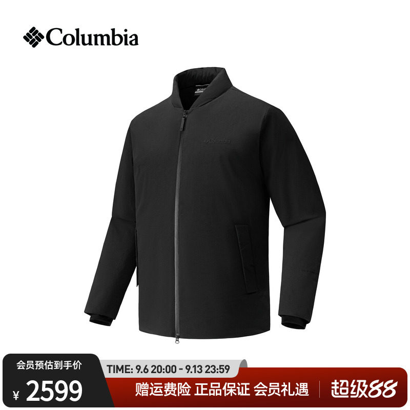 哥伦比亚都市户外26秋冬新品简行男子拒水保暖鹅绒羽绒服YM2641