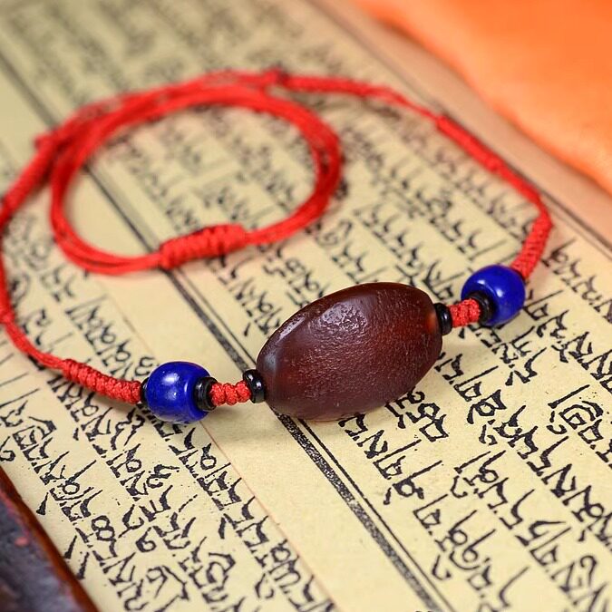 西藏高古千年三棱辽金老玛瑙珠子天然青金石项链古玩古董收藏包邮