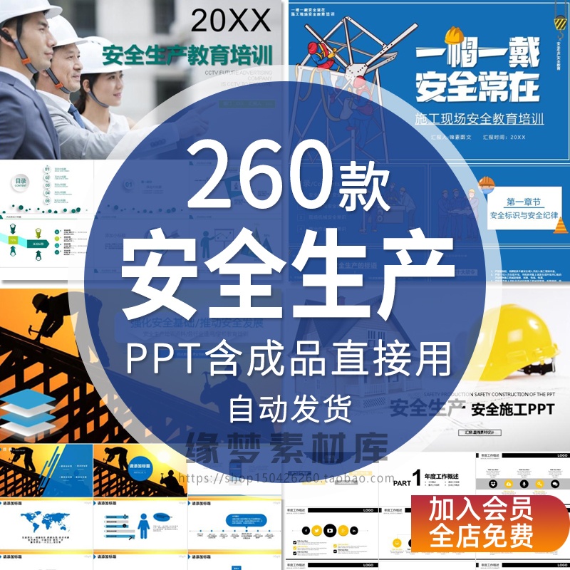 生产PPT模板施工培训管理知识月宣传生产工作总结