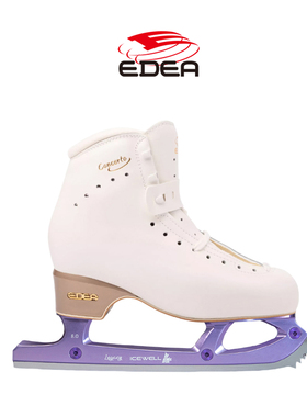 Edea意大利五星花样冰刀鞋儿童成人女初学溜冰鞋配中级铝合金彩刀