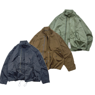 日单黑标BEAMS宽松廓形军事风复古水洗短款 M51现货 立领风衣夹克