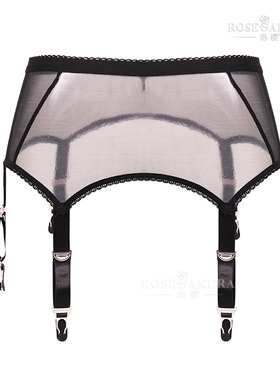 珞樱欧美款吊袜带包胶扣金属葫芦扣网纱吊袜带长筒袜丝袜配件7369