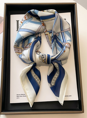 小方巾丝巾女春秋夏季2025新款搭配衬衫护颈饰围脖子薄围巾70x70