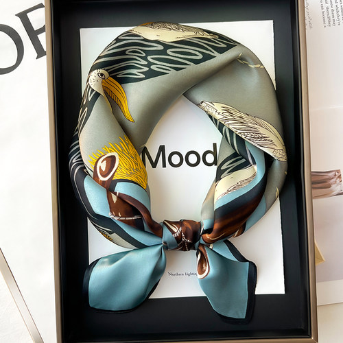 真丝桑蚕丝中国风儿童小方巾丝巾