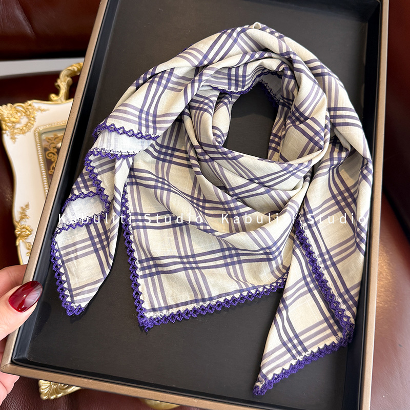 纯棉材质四方正方形领巾发带