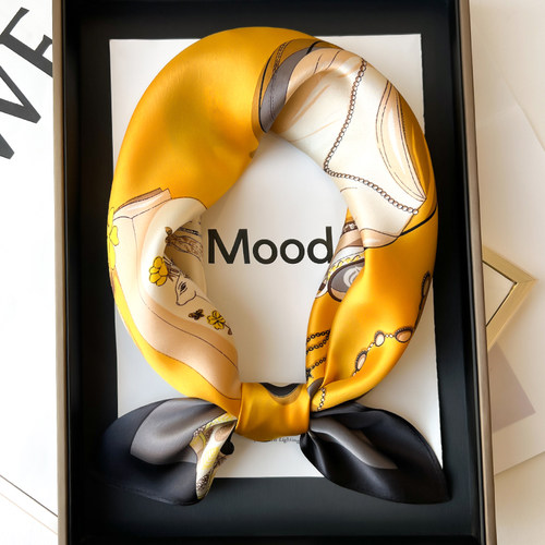 杭州丝绸真丝小方巾丝巾冬季护颈