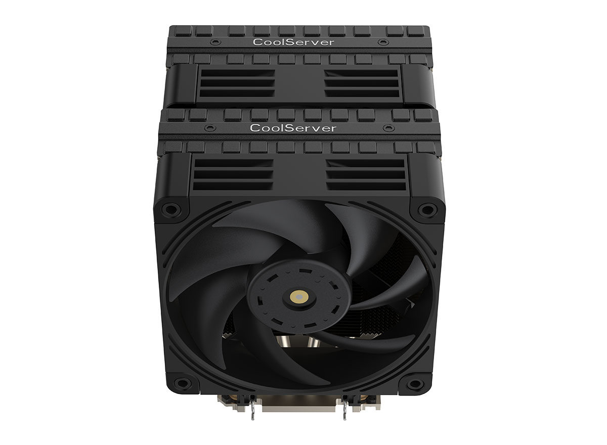 AMD EPYC 9004 AMD SP5金钱豹散热器4U双塔双风扇6热管静音风冷