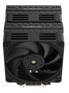 AMD EPYC 9004 AMD SP5金钱豹散热器4U双塔双风扇6热管静音风冷