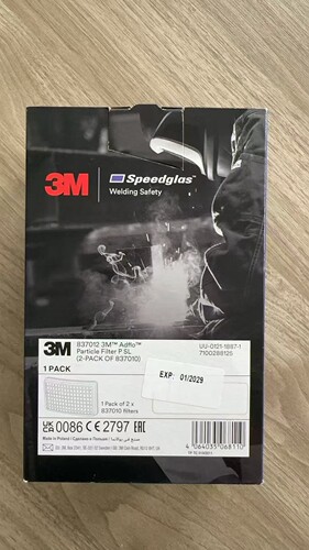 3M 837010 837012颗粒物过滤盒P3级电动送风空气滤芯836010