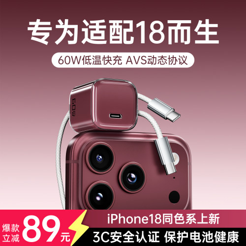 BS适用于苹果18ProMax充电器