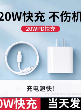 【20W快充】BS适用iphone13pro充电器头适用苹果12数据线11插头x原手机xr专用xs正品PD一套装max闪充mini快速