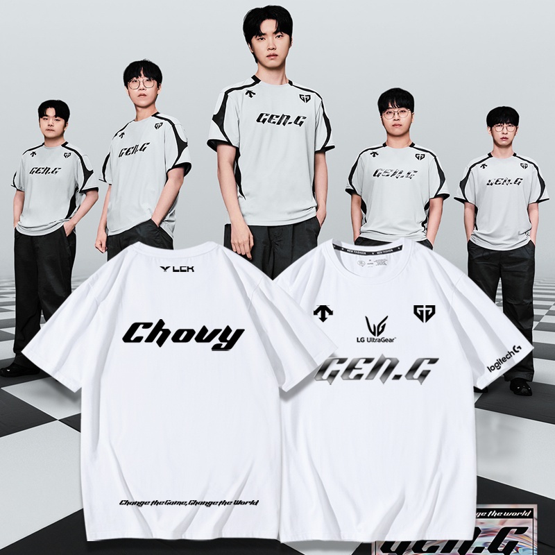GenG战队LCK2025队服MSI比赛服Chovy同款ruler短袖T恤夏季出征服