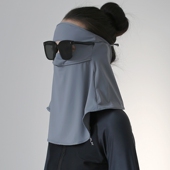 UPF50 遮全脸耳朵防晒面罩露鼻护颈防紫外线脸基尼开车骑车戴眼镜