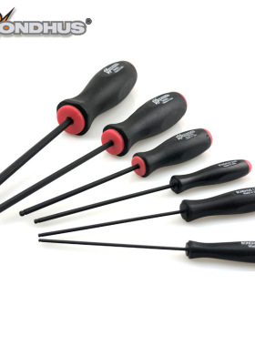 美国BONDHUS波顿10656普长球头内六角螺丝刀手批公制六角匙3mmM4