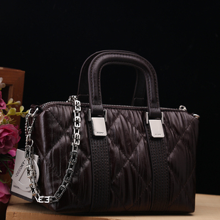 小D家女包2025新款 小香风小众高级斜挎包 真皮菱格手提包2025新款