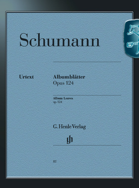 亨乐原版 舒曼 纪念册页op124 钢琴独奏带指法 Schumann Album Leaves op.124 HN82