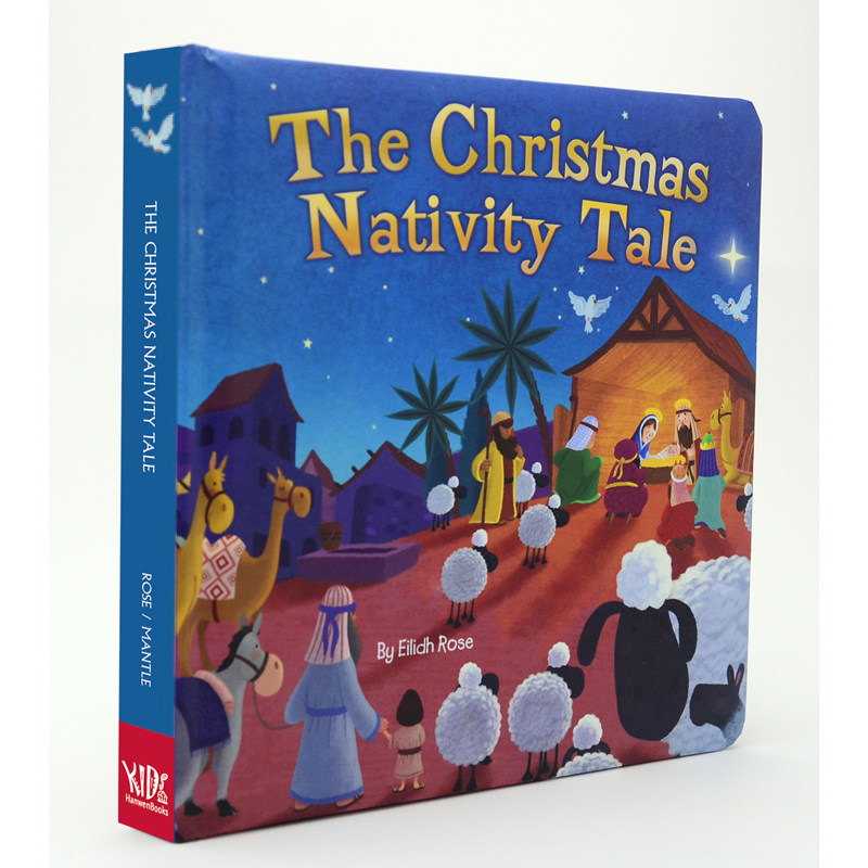 英文绘本原版 christmas nativity tale 圣诞童话 扫码听中英文音频