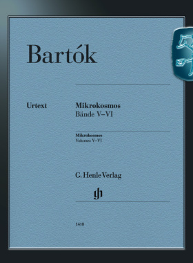 亨乐原版 巴托克 小宇宙卷5-6 Bartók Mikrokosmos Bände V-VI 钢琴独奏 HN1410