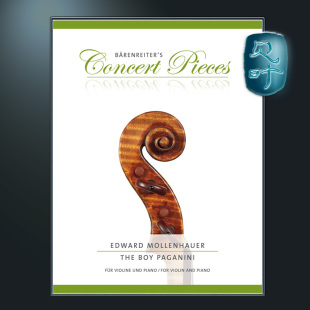小提琴和钢琴 BA10692 Piano Fantasia 莫仑霍尔 男孩帕格尼尼幻想曲 for The Mollenhauer and 骑熊士原版 Boy Violin Paganini