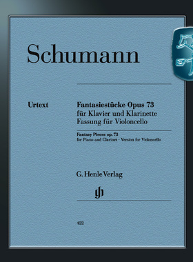 亨乐原版 舒曼 幻想小品op73 大提琴版本 含两份大提琴分谱 不含单簧管分谱 Schumann Fantasy Pieces op73 HN422