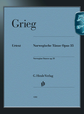 亨乐原版 格里格 挪威舞曲op35 钢琴独奏 带指法 Grieg Norwegische Tänze op.35 Klavier 2ms HN1282