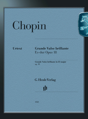 亨乐原版 肖邦 降E大调华丽的大圆舞曲op18 钢琴单曲带指法 Chopin Grande Valse brillante E flat major op.18 HN1321