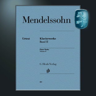 钢琴独奏带指法 钢琴作品集卷二 Mendelssohn Klavierwerke HN861 亨乐原版 Bd.2 门德尔松