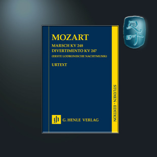 进行曲KV248和嬉游曲KV247 Mozart 莫扎特 248 247 非演奏谱 Divertimento 研习版 HN7150 亨乐原版 March