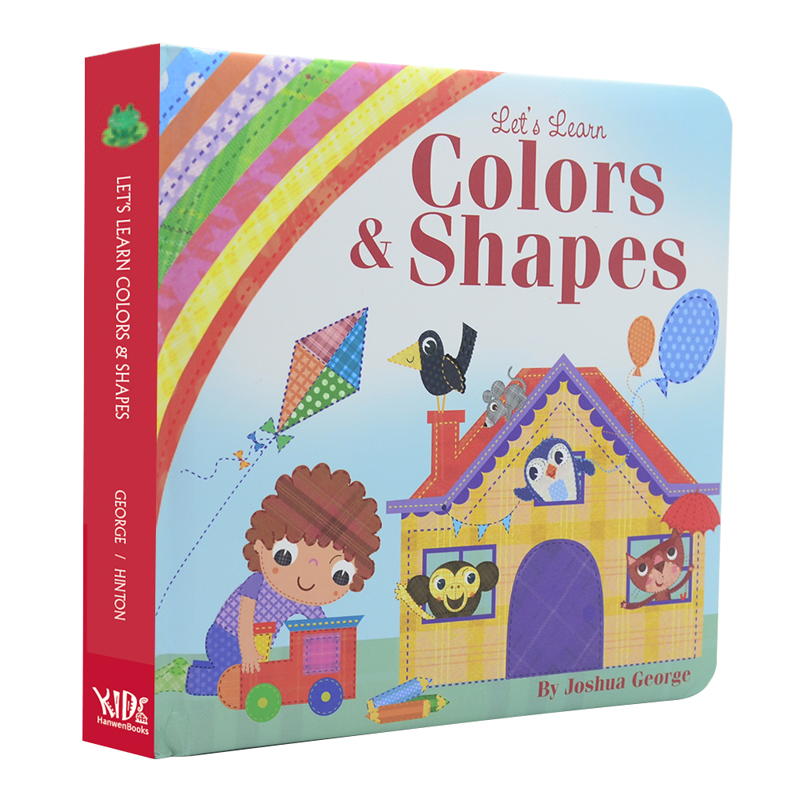 英文绘本原版 Let's Learn Colors & Shapes 寻色问形 扫码听中英文音频 英国进口绘本 益智培养启蒙早教睡前故事亲子阅读