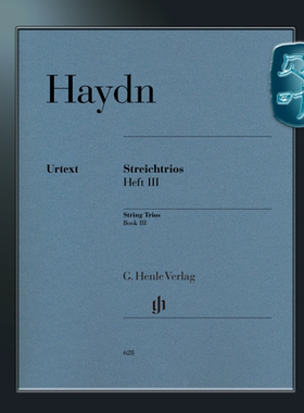 亨乐原版 海顿 弦乐三重奏卷三 分谱 无指法 Haydn String Trios Volume III (attributed to Haydn) HN628