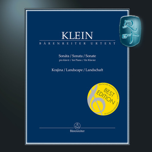 BA09580 für 克莱因 乡村风景钢琴奏鸣曲 Klein 骑熊士原版 Klavier Sonate Gideon Landschaft