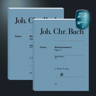 HN332 op. Joh. 亨乐原版 Bach Chr. 巴赫 卷二op.5 钢琴奏鸣曲集卷一 HN333 op.17 Klaviersonaten