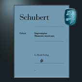 钢琴带指法 Schubert Mus 舒伯特 HN4 Moments 即兴曲与音乐瞬间 亨乐原版 Impr.