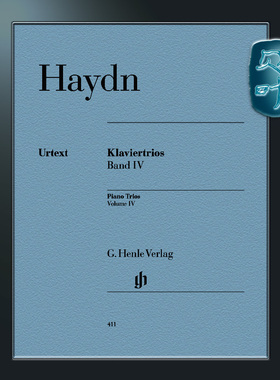亨乐原版 海顿 钢琴三重奏卷四 总分谱 小提琴大提琴和钢琴 HaydnPiano Trios Volume IV HN411
