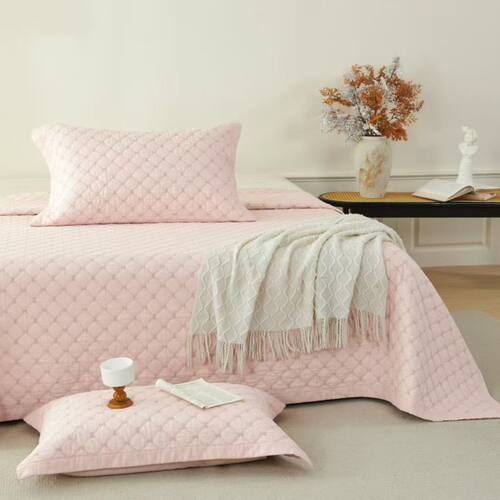 天丝凉感可机洗床盖三件套