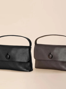 TR-sally手提包 胎牛皮简约风mini款手提包轻奢百搭拼皮 包包搭配