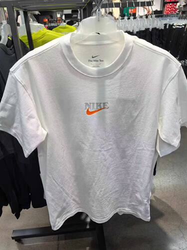 正品Nike/耐克 男子圆领运动休闲美式印花纯棉宽松T恤短袖 FN3700