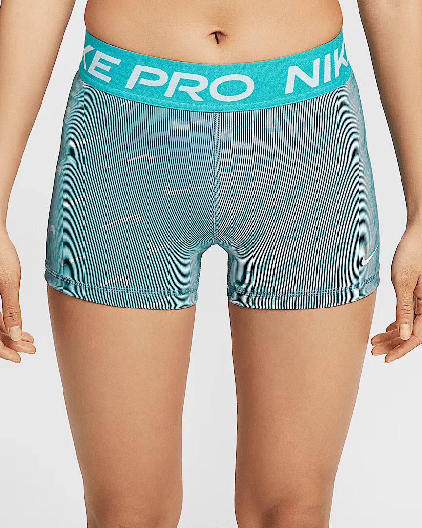 耐克女子运动休闲瑜伽无袖印花紧身短裤背心辣妹装HQ5684-345