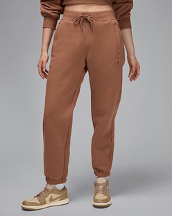 耐克Jordan飞人新款女子加绒保暖舒适宽松收口长裤卫裤FV7060