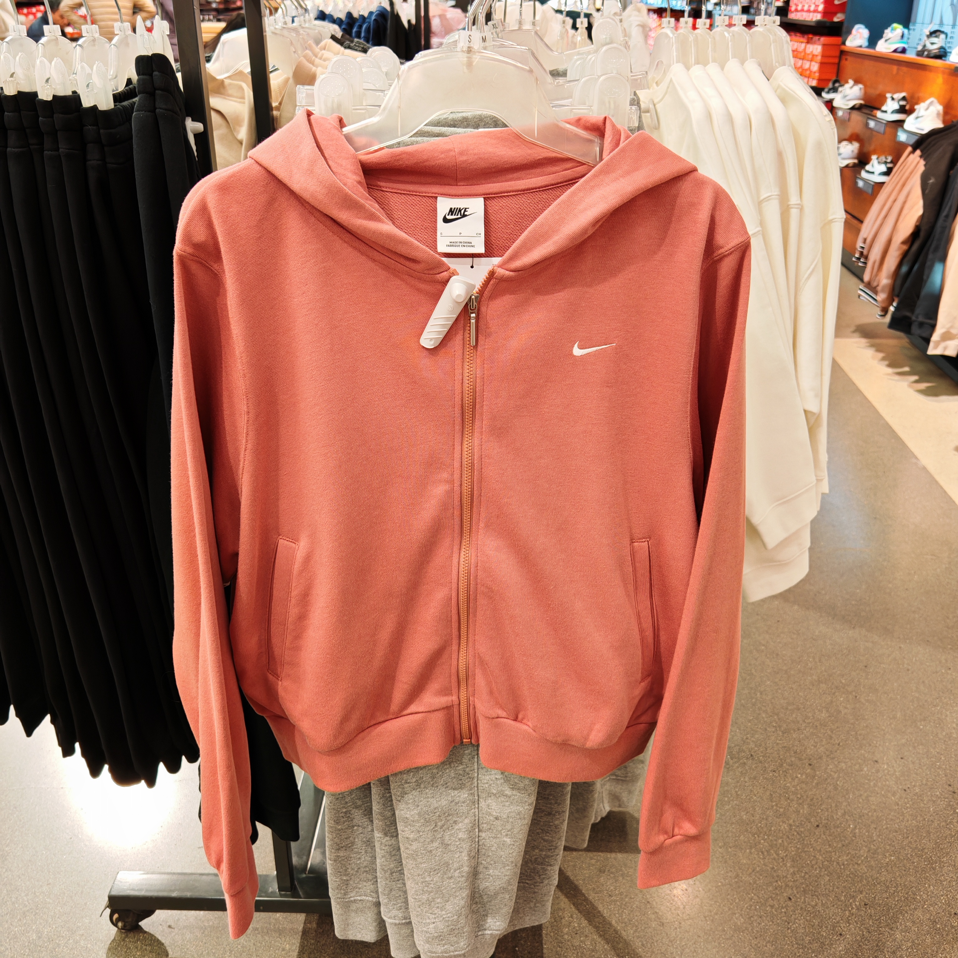 Nike耐克女子新款运动休闲宽松透气针织连帽夹克外套FN2420