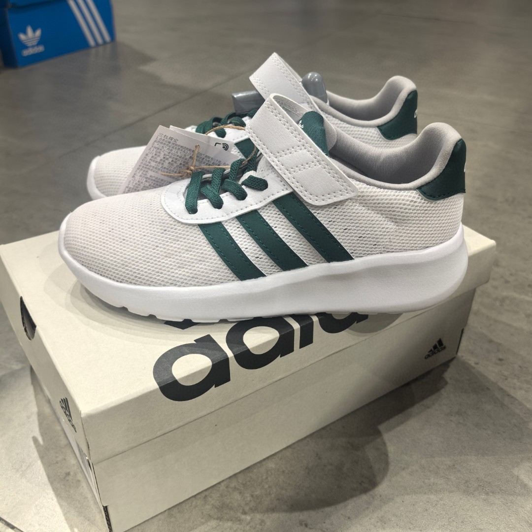 Adidas童鞋大网眼透气轻便舒适LITERACER3.0ELK儿童运动鞋ID8489