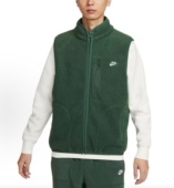 NIKE FZ0895 耐克运动休闲刺绣叠搭防风保暖摇粒绒拉链立领马甲