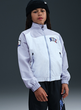 耐克大童K NSW WOVEN FZ J运动休闲防风夹克外套IF0602 II0471