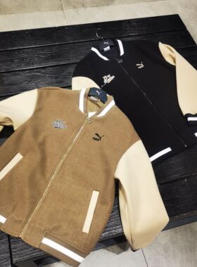 Puma彪马 秋冬新款男女同款休闲拼接棒球服运动外套保暖 625518